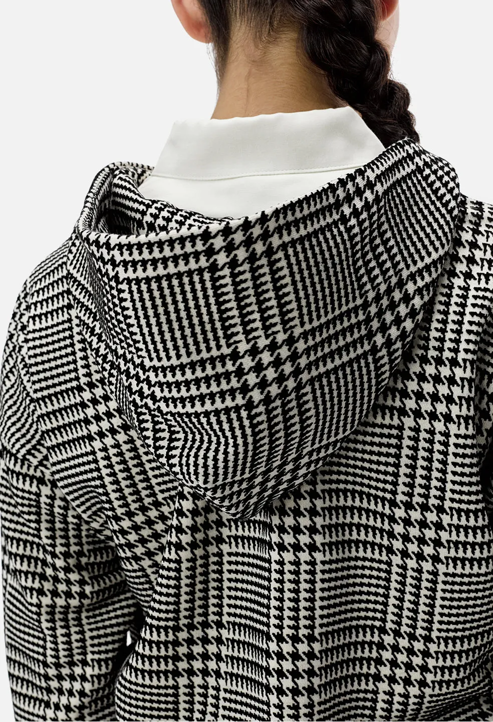 Cofer Hoodie / Houndstooth Ivory