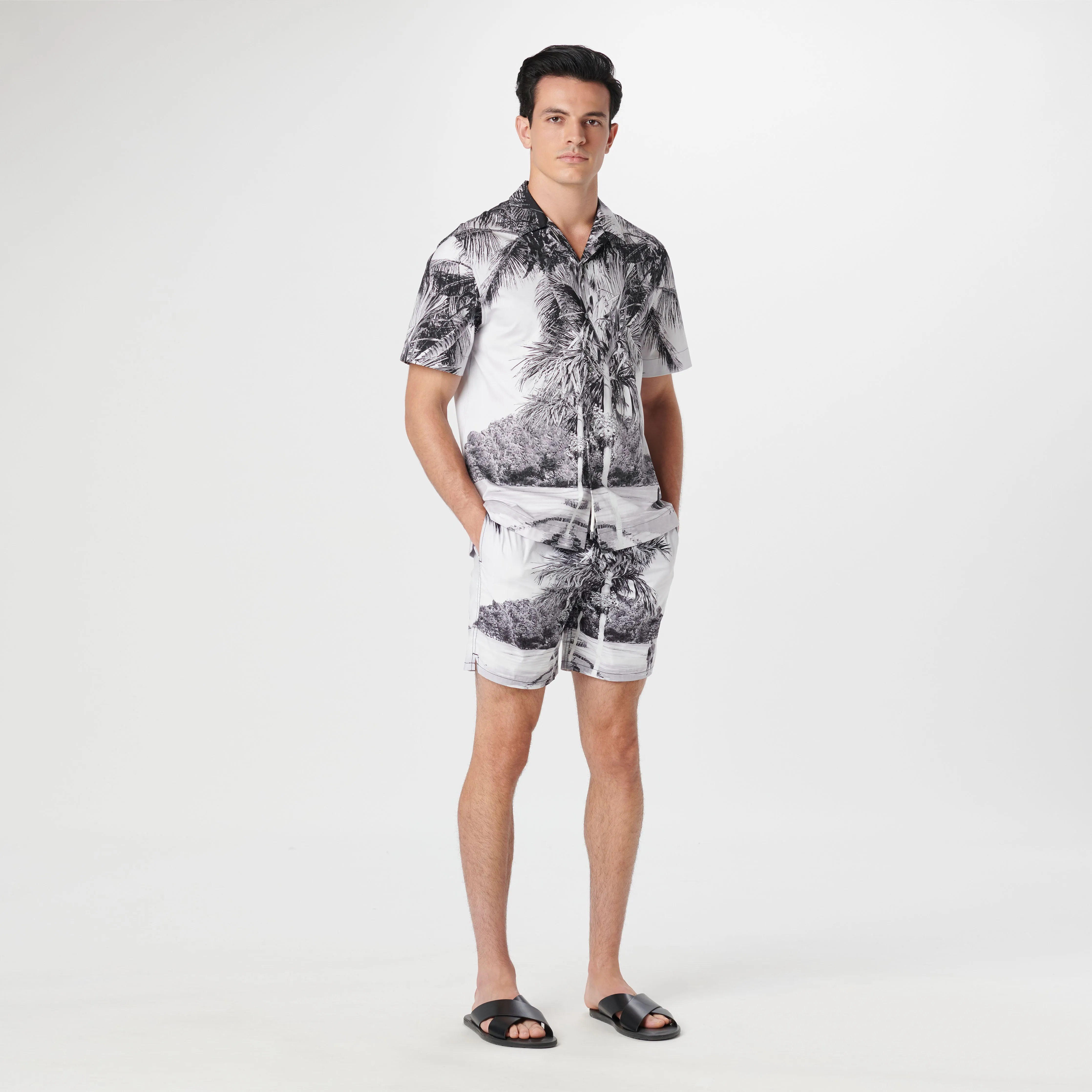 Cole Tropical Photoprint OoohCotton Camp Shirt