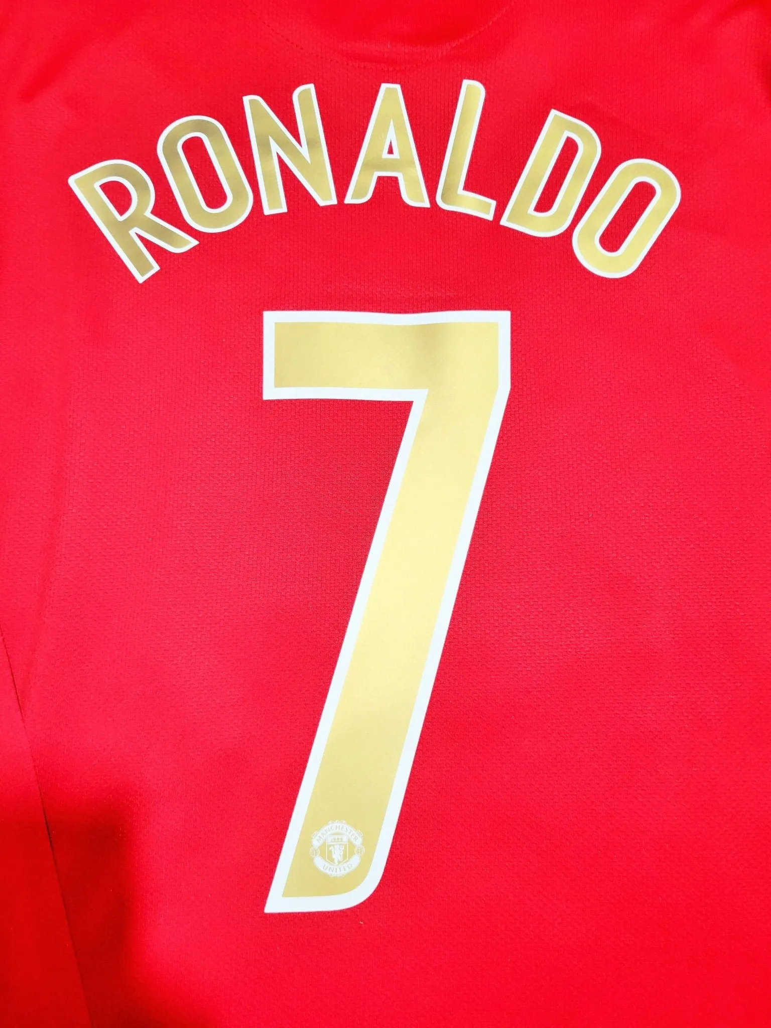 Cristiano Ronaldo Nike Manchester United 2006 2007 UEFA Home Soccer Jersey Shirt XL SKU# H6DHA 146815