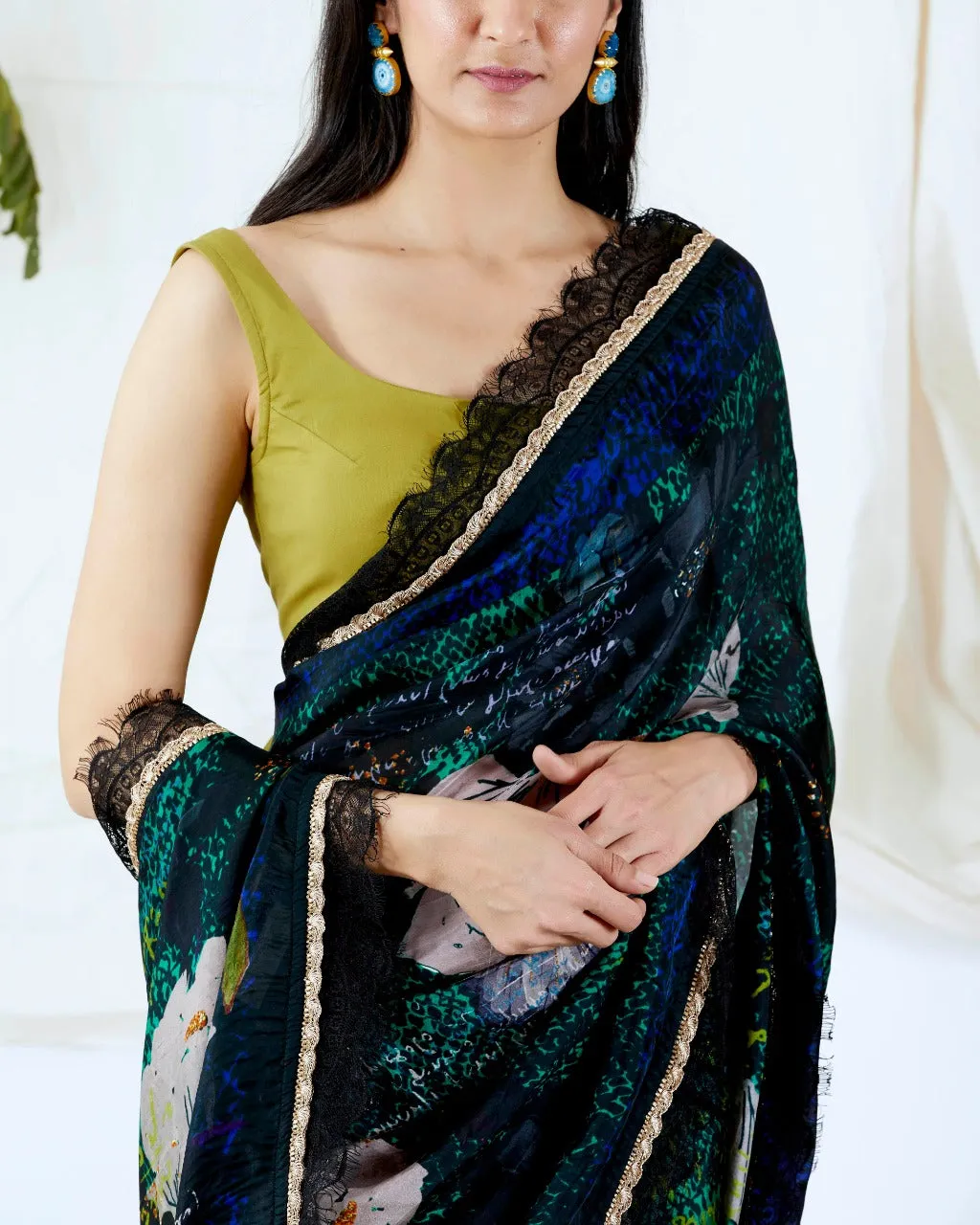 DEEP GREEN SAREES