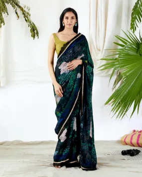 DEEP GREEN SAREES