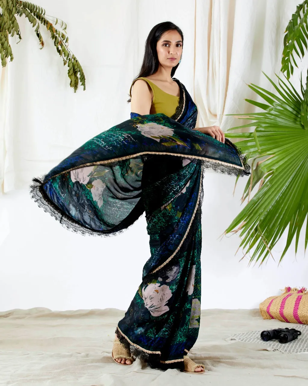 DEEP GREEN SAREES