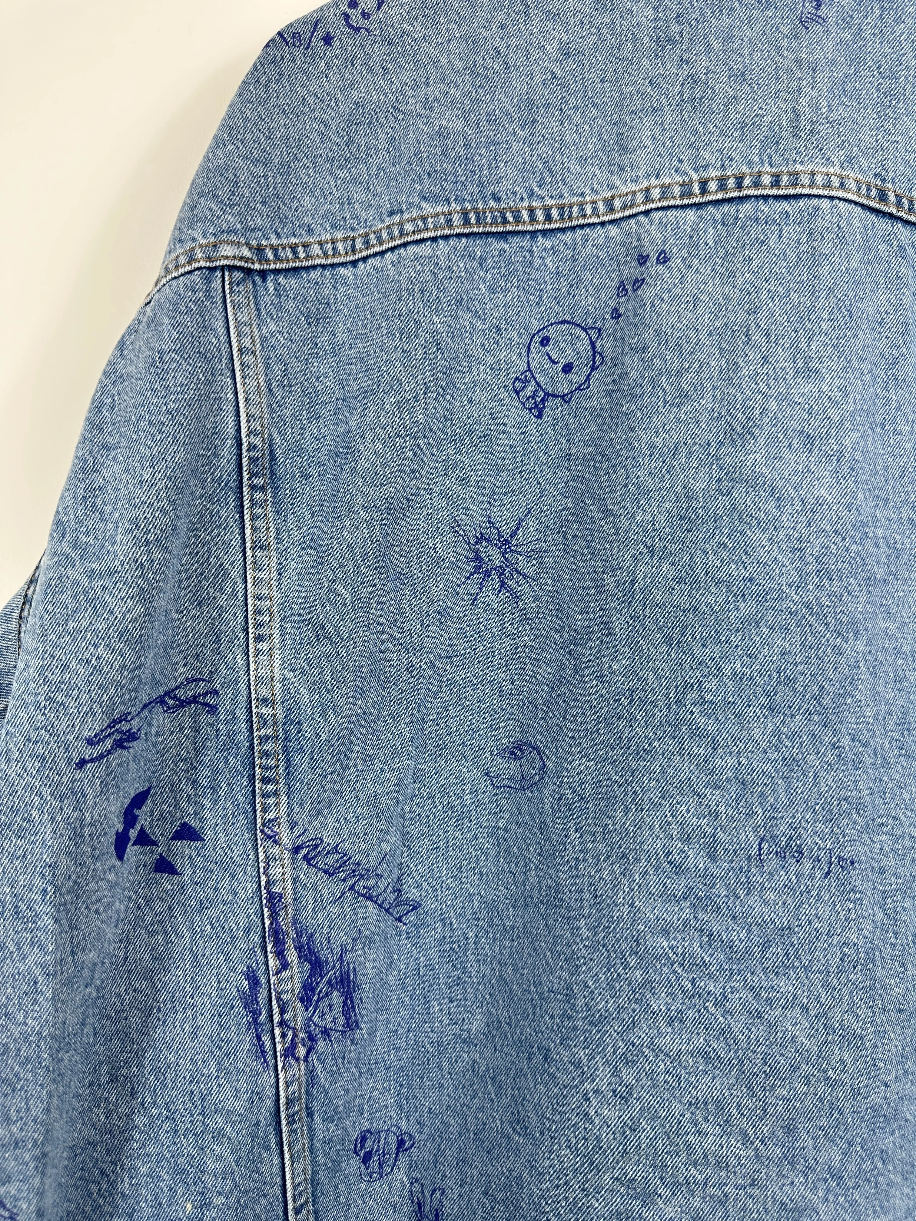 Denim Scribbled Jacket