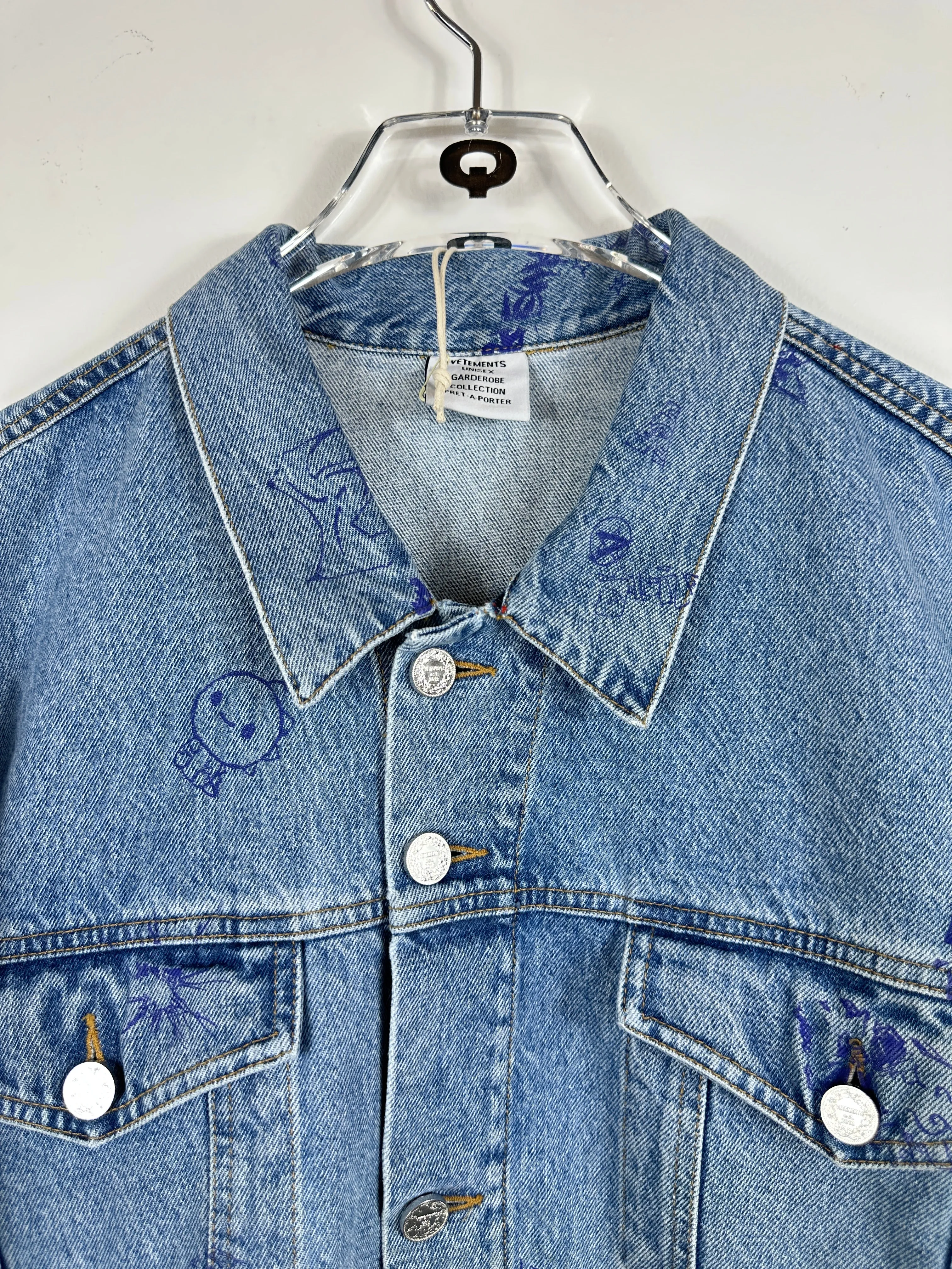 Denim Scribbled Jacket