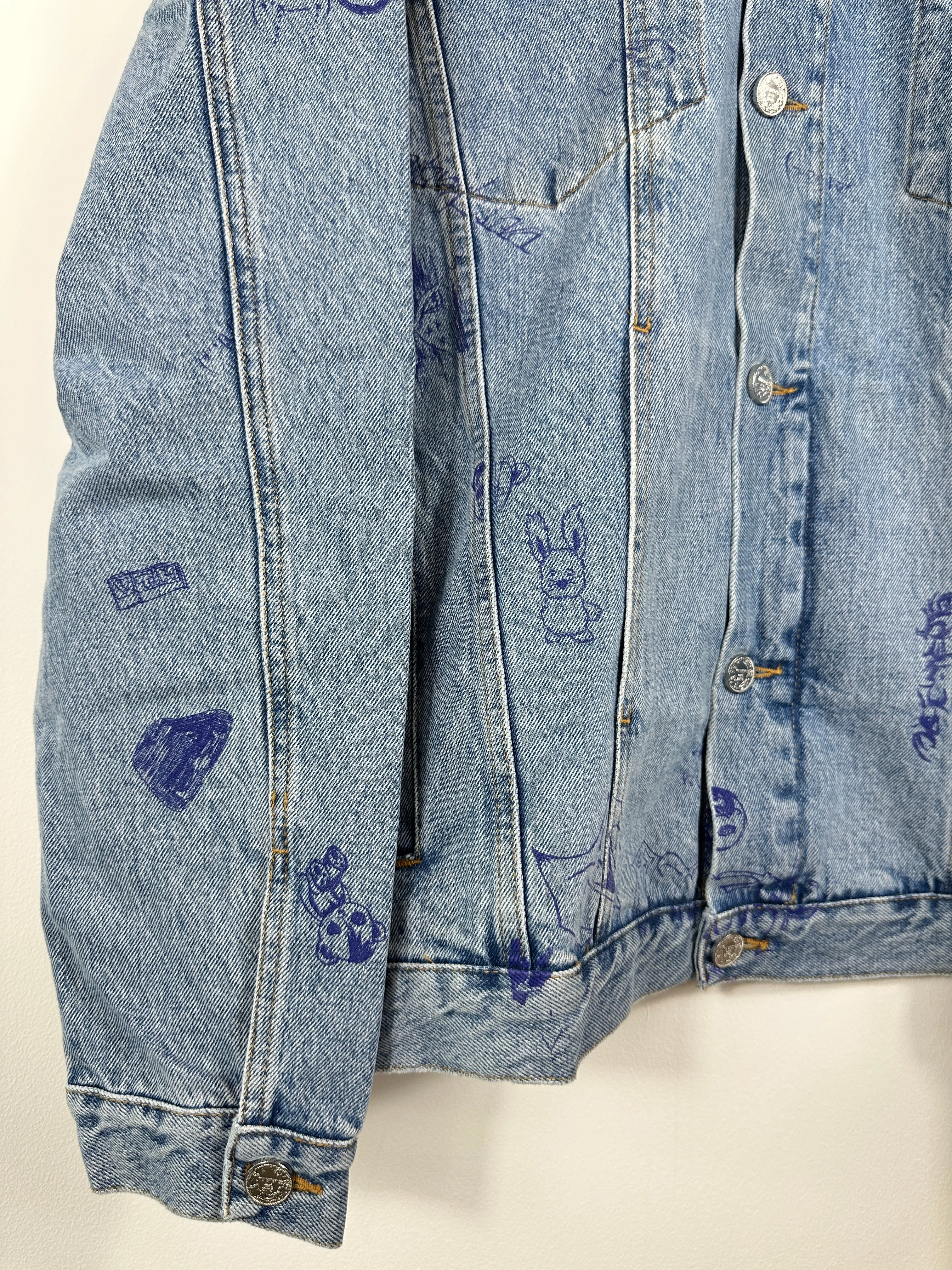 Denim Scribbled Jacket