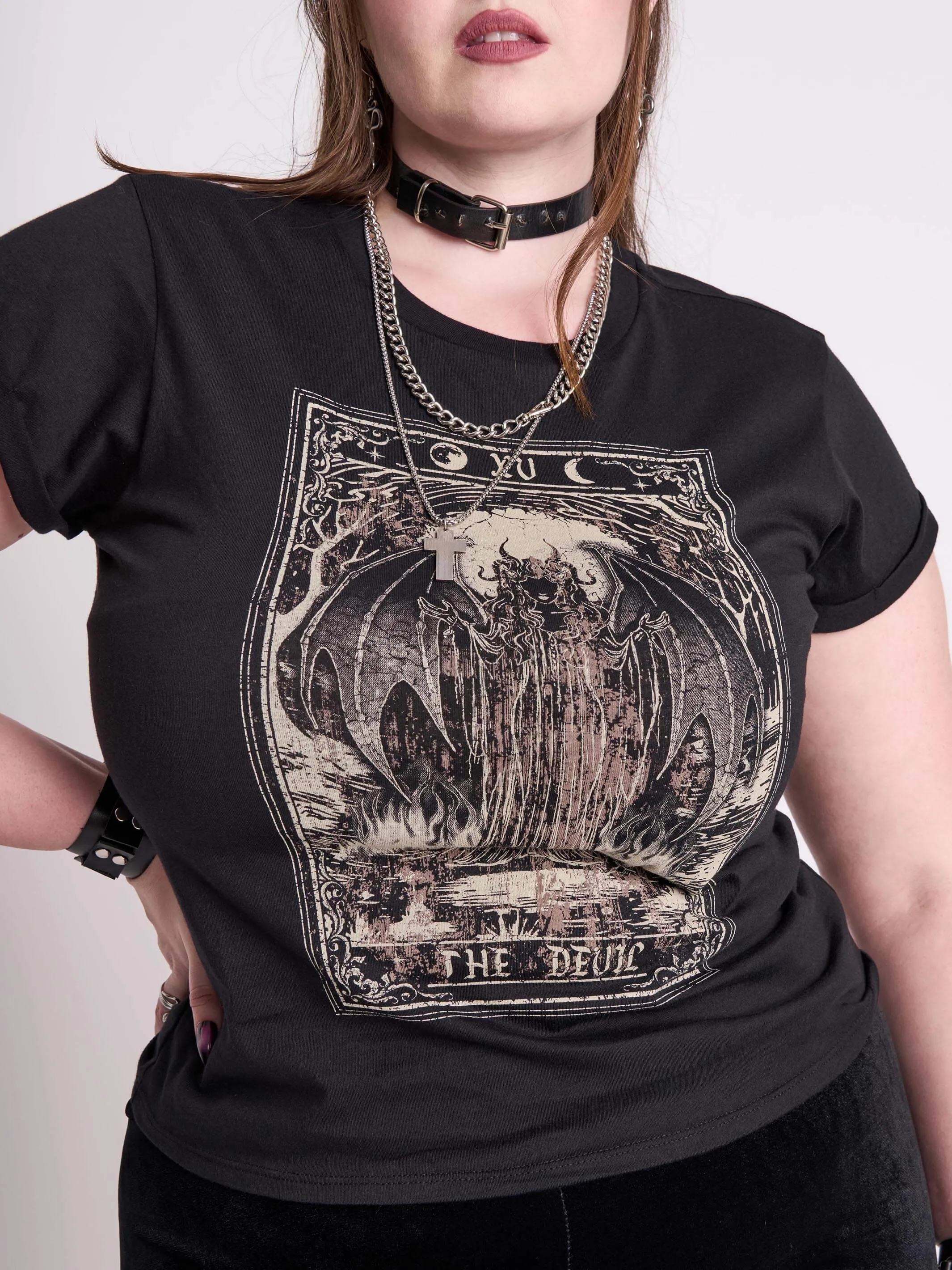 Devil Tarot Baby Tee