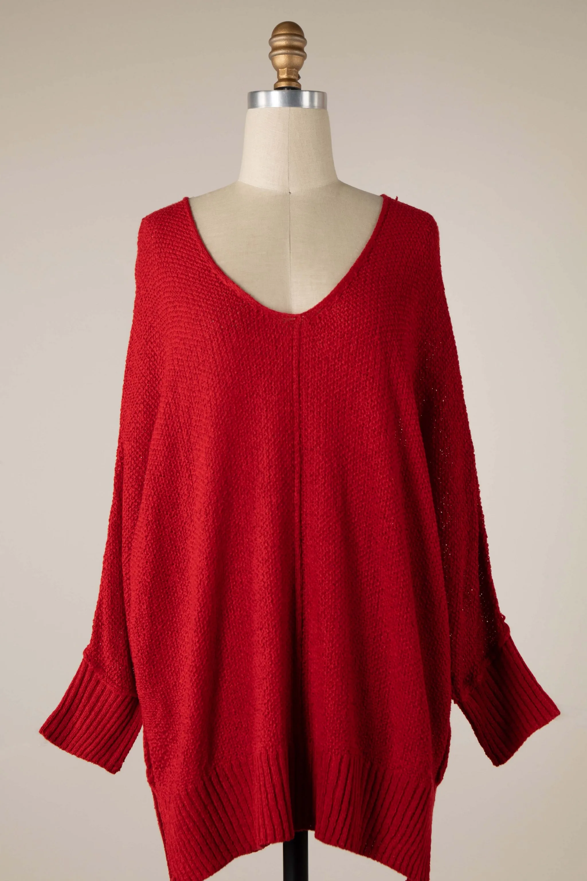 DOLMAN SLEEVE THIN KNIT SWEATER 1 PACK