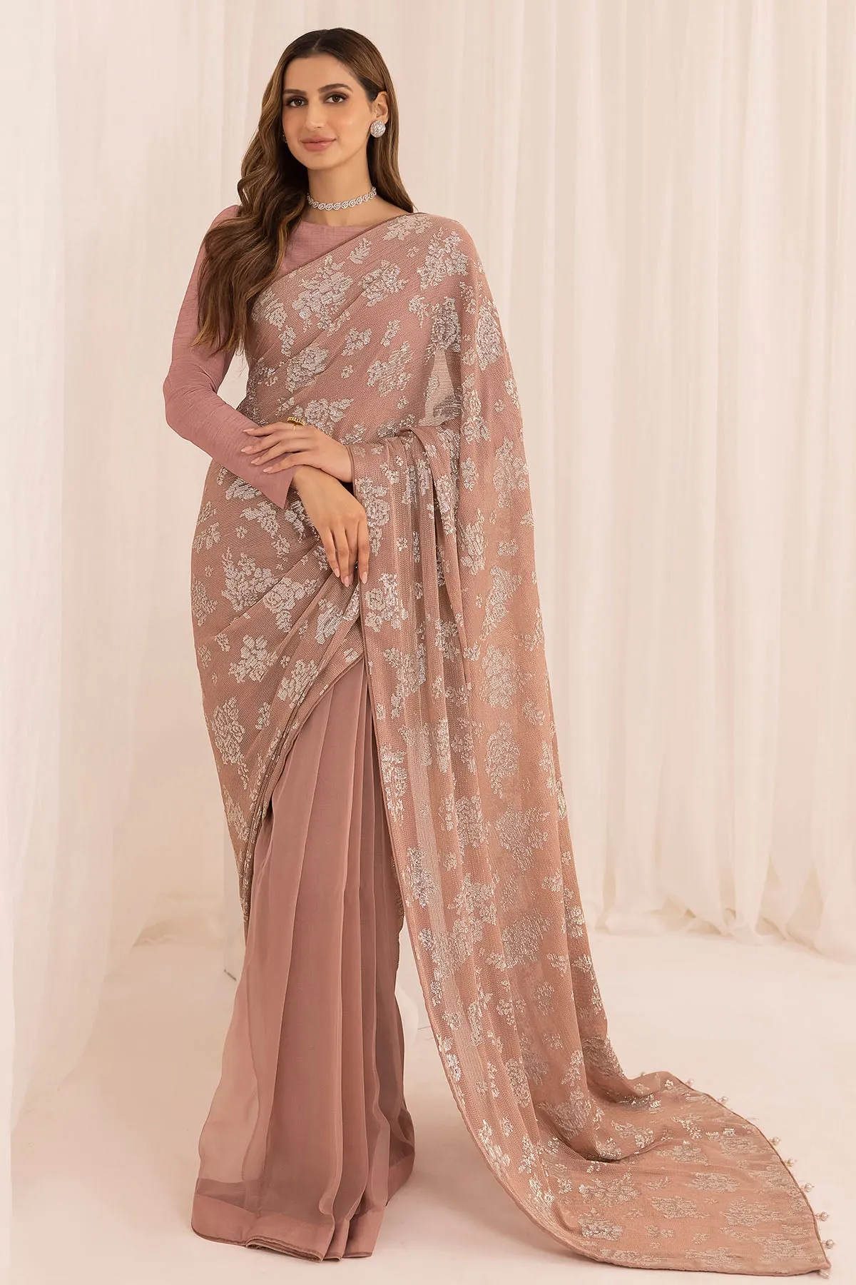 EMBROIDERED CHIFFON UC-3017