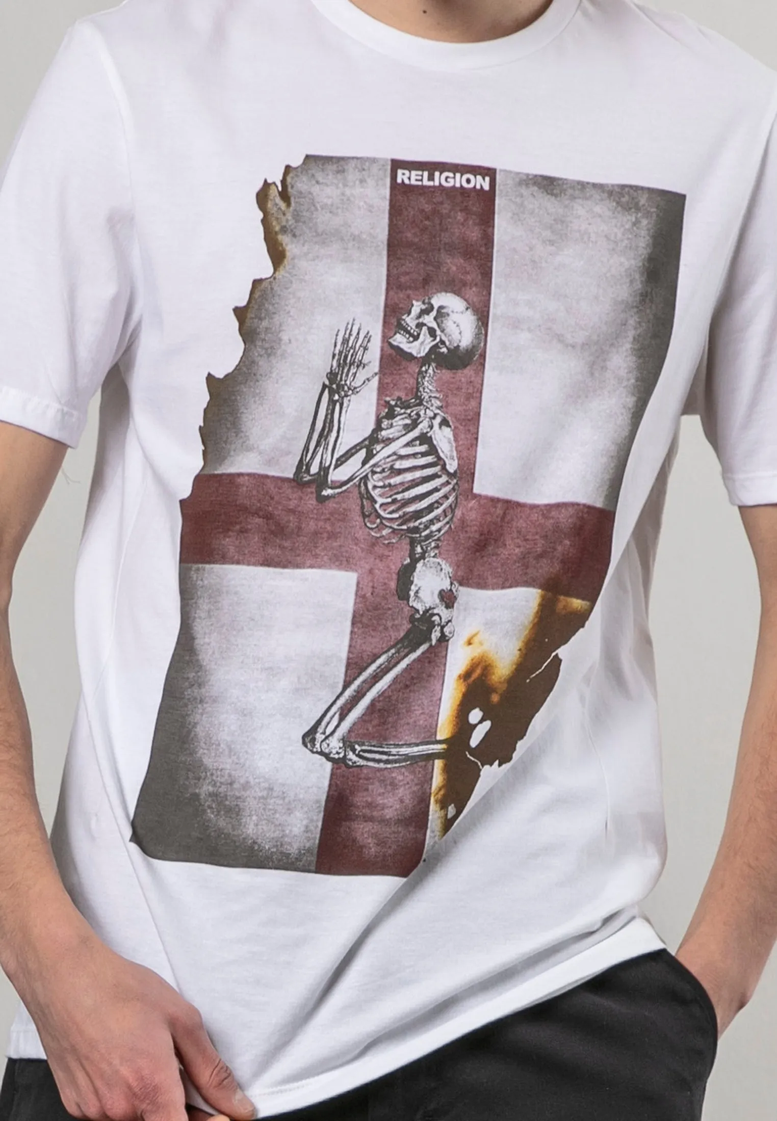 ENGLAND SKELETON T-SHIRT WHITE