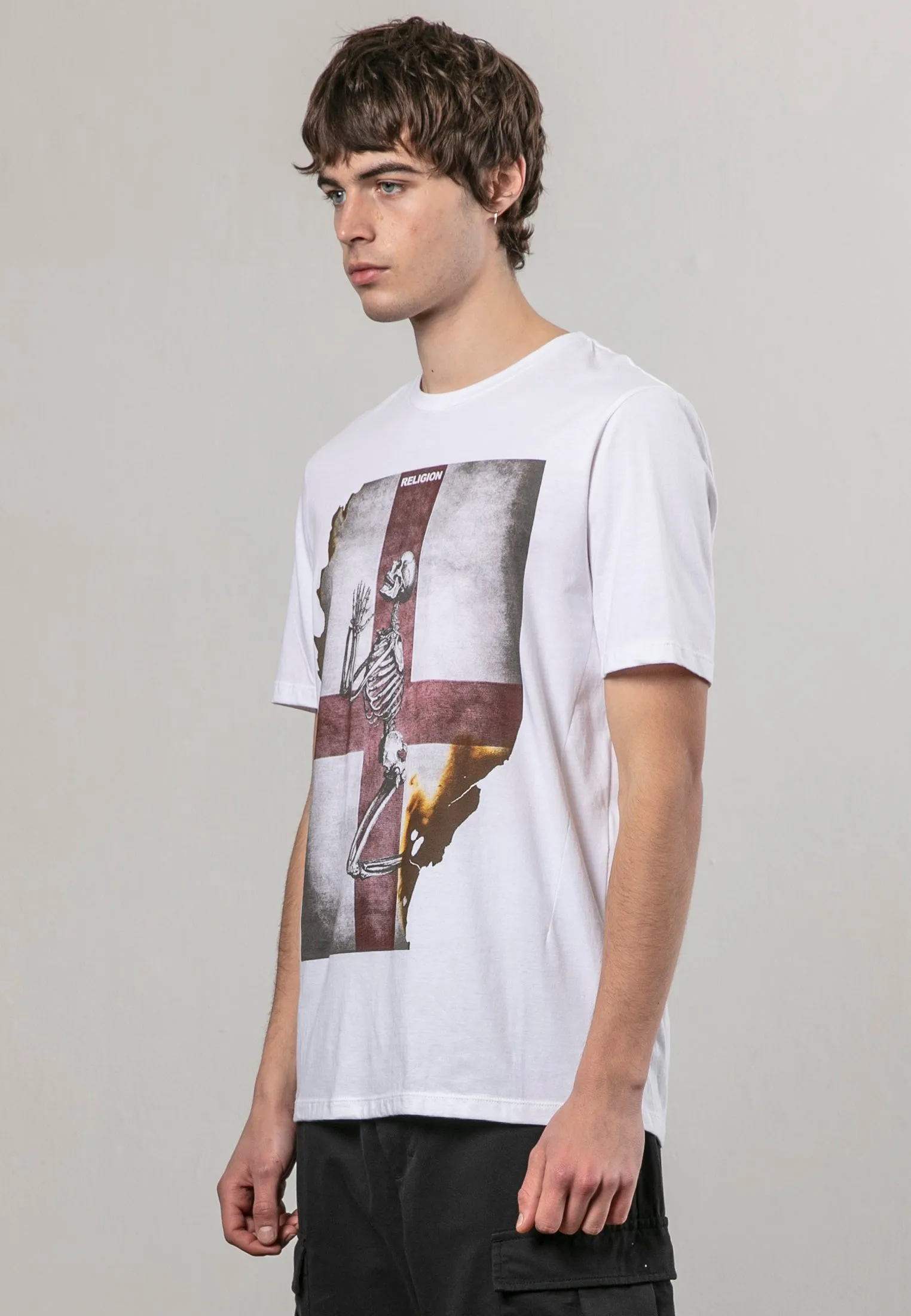 ENGLAND SKELETON T-SHIRT WHITE