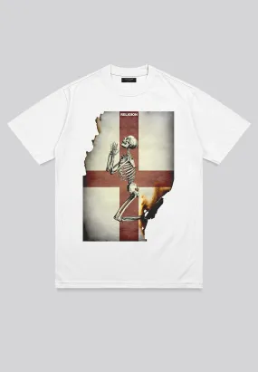 ENGLAND SKELETON T-SHIRT WHITE