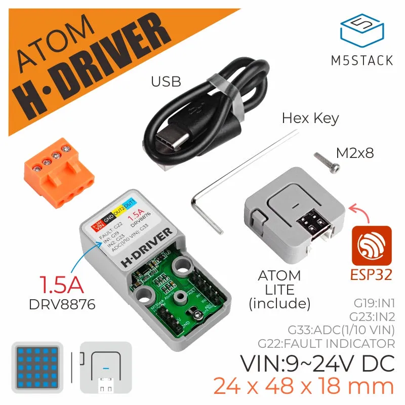 [EOL] ATOM H-Bridge Driver Kit (DRV8876)