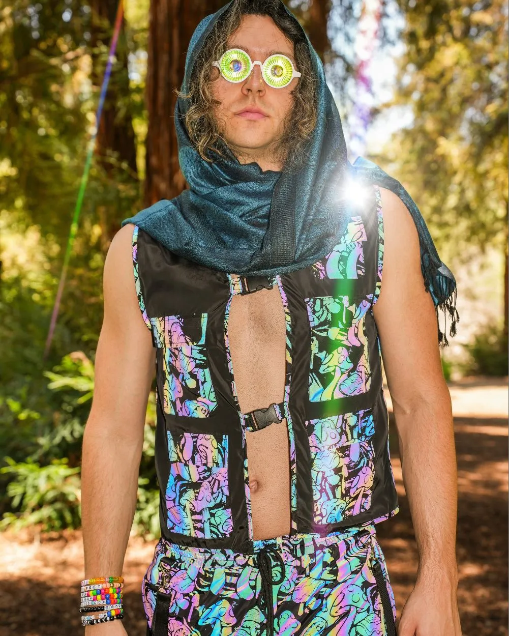 Fantastic Fungi Rainbow Reflective Vest