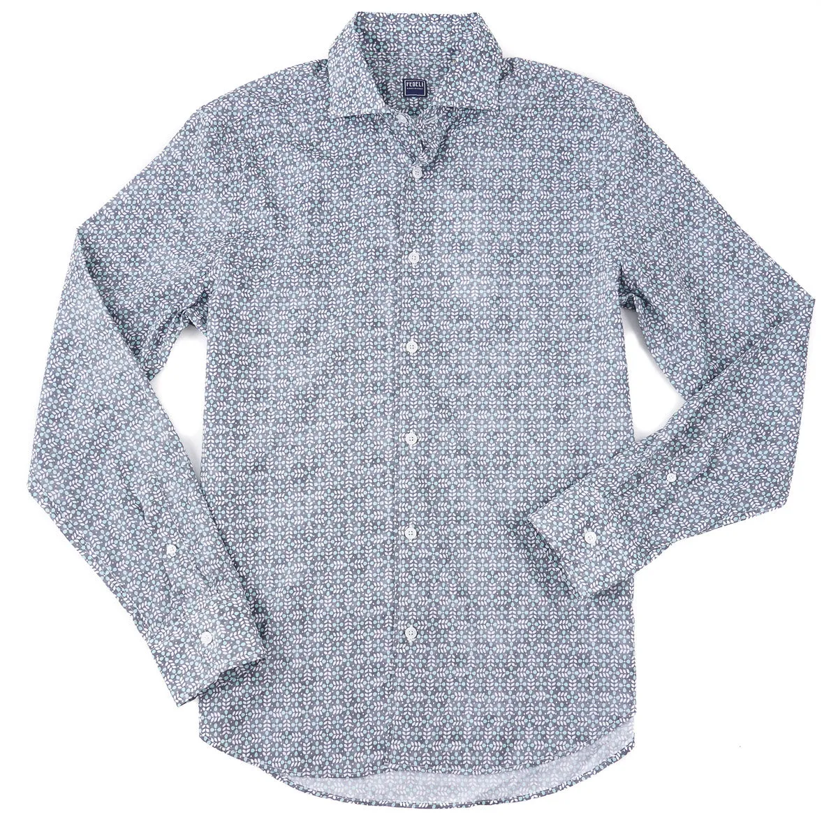 Fedeli Lightweight Printed Cotton Shirt