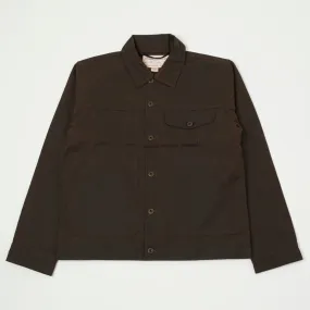 Filson Tin Cloth Short Lined Cruiser Jacket - Dark Brown