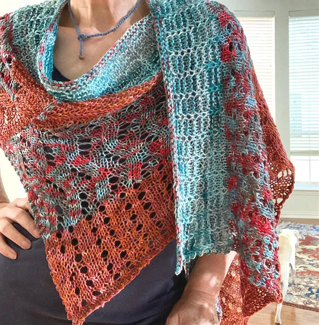 Five Wise Owls shawl pattern