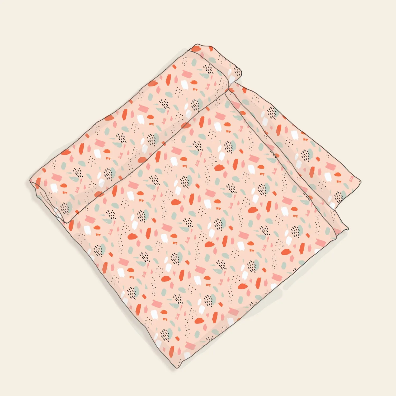 Florence Bloom Baby Swaddle Blanket (Organic Muslin)