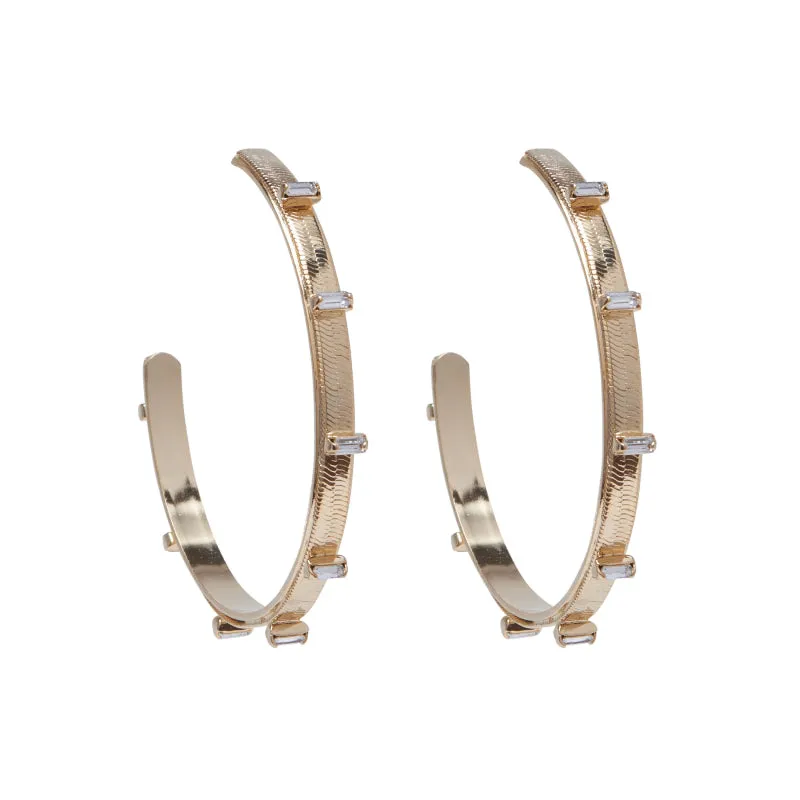 FORMENTERA Baguette Hoop Earrings