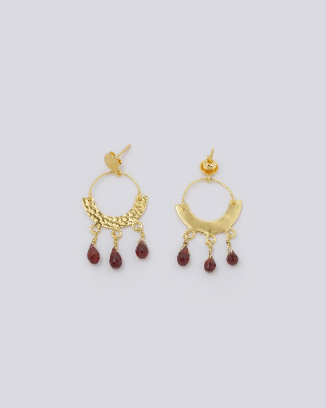 Garnet Etno Earrings