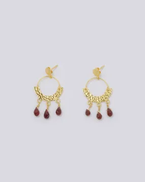 Garnet Etno Earrings