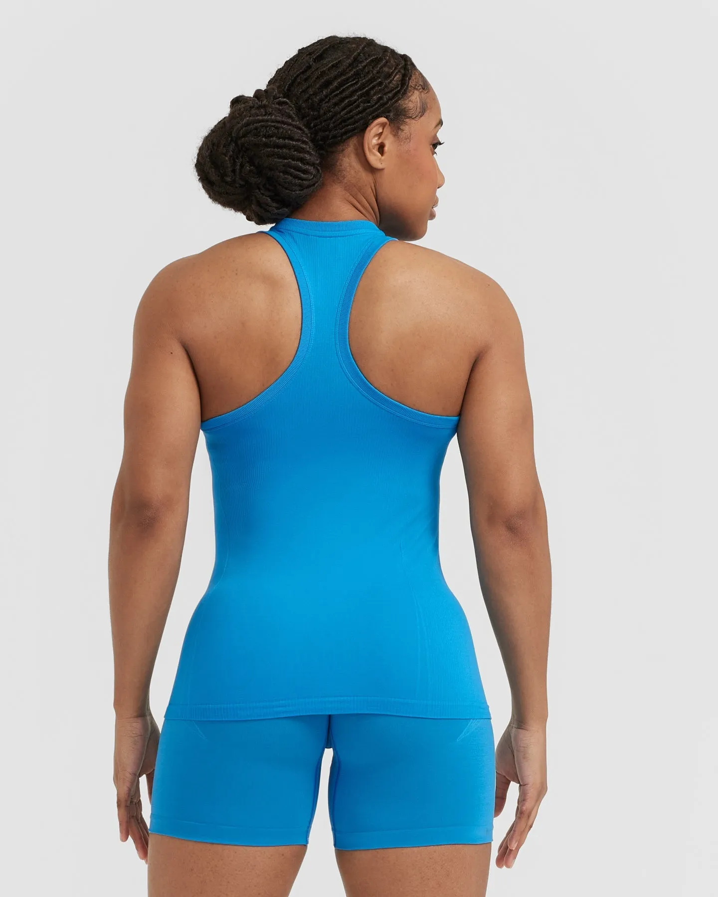 Go To Seamless Fitted High Neck Vest | Tropical Blue