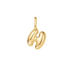 Gold H Letter Charm