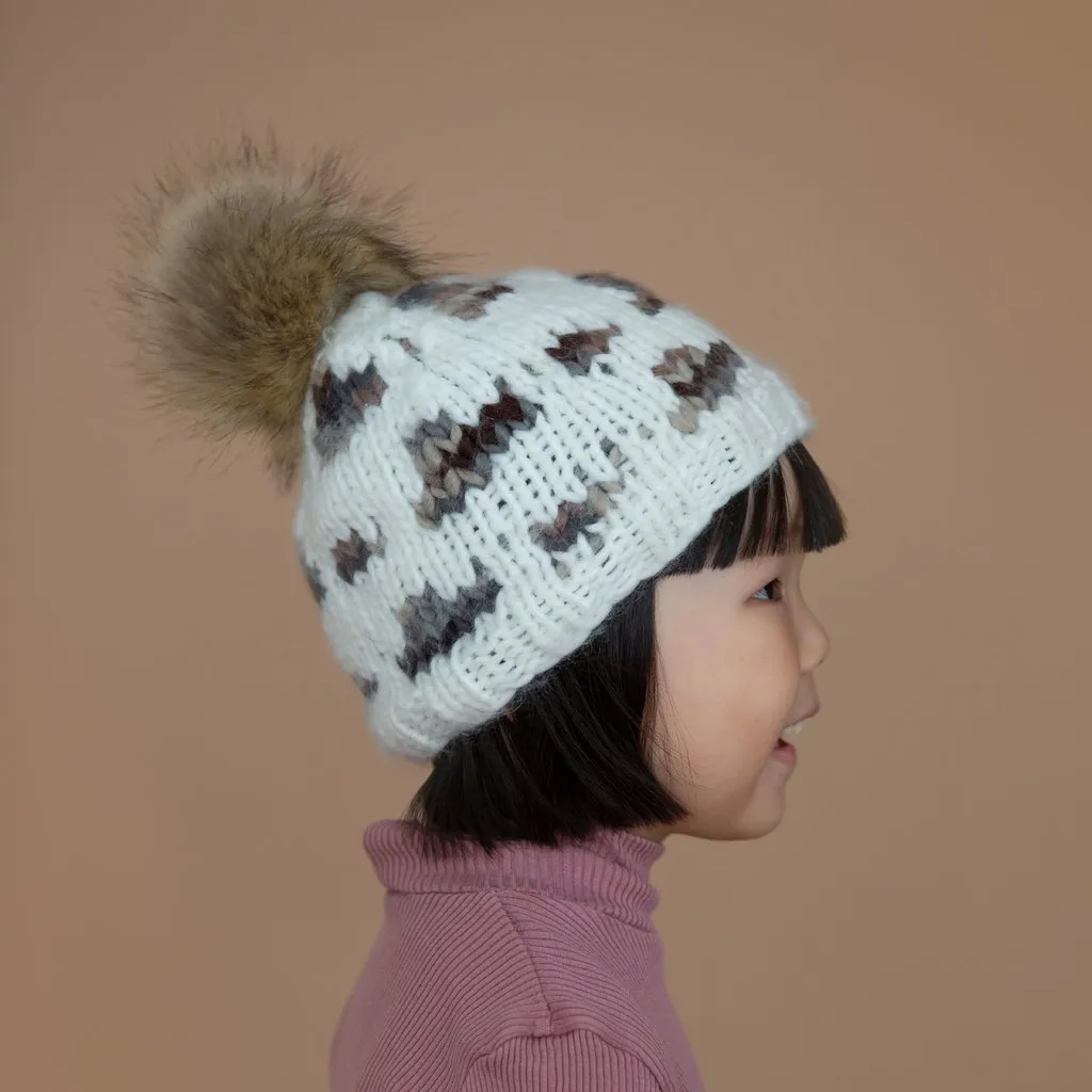 Hannah Leopard with Fur Pom Pom