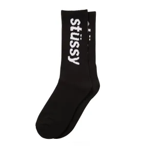 HELVETICA JACQUARD CREW SOCKS