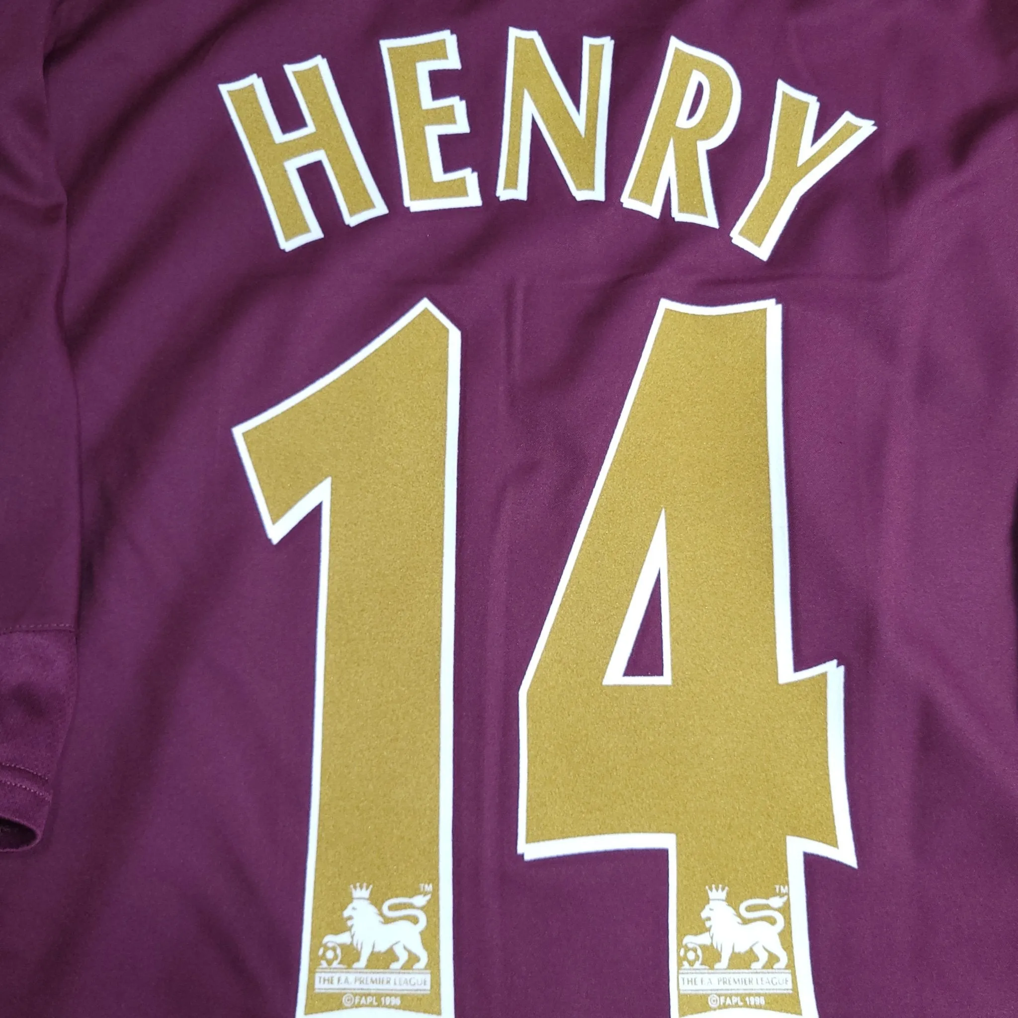 Henry Arsenal 2005 2006 HIGHBURY LAST GAME Home Soccer Jersey Shirt XL SKU# 195578