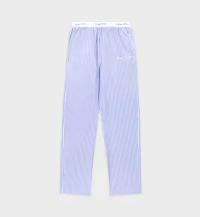 Hotel du Cap Cursive Pyjama Bottom - Blue Striped