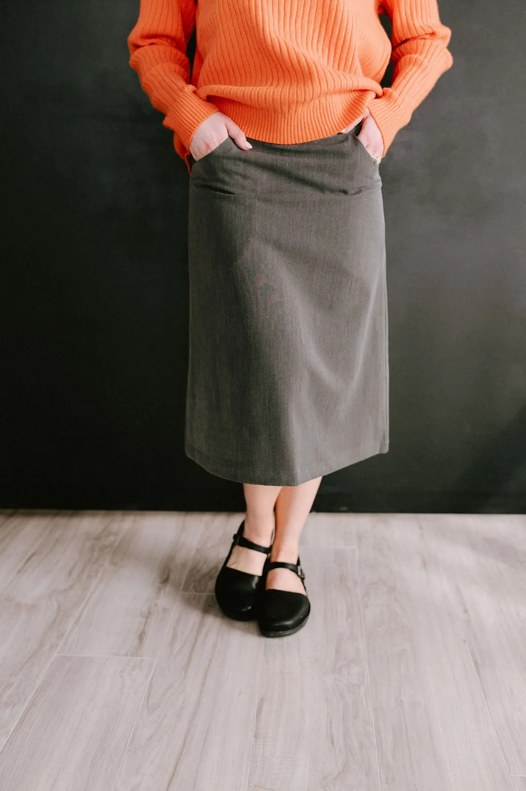 Jasmine Skirt Charcoal