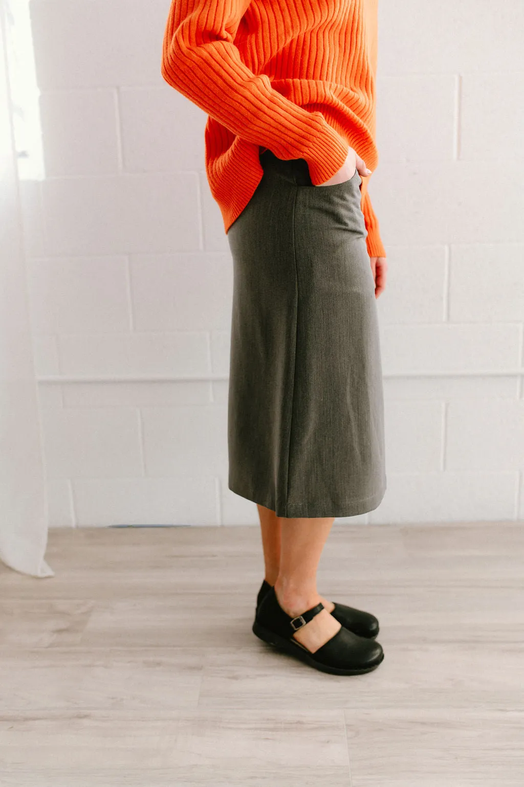 Jasmine Skirt Charcoal