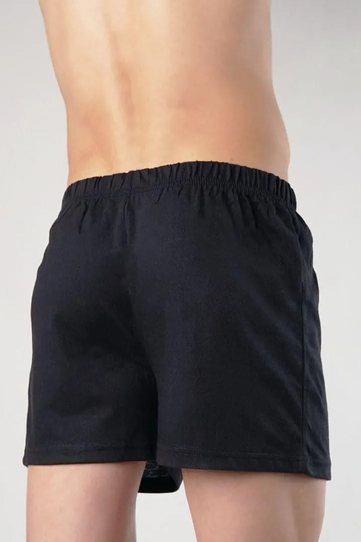 Jersey Boxer Shorts - Black