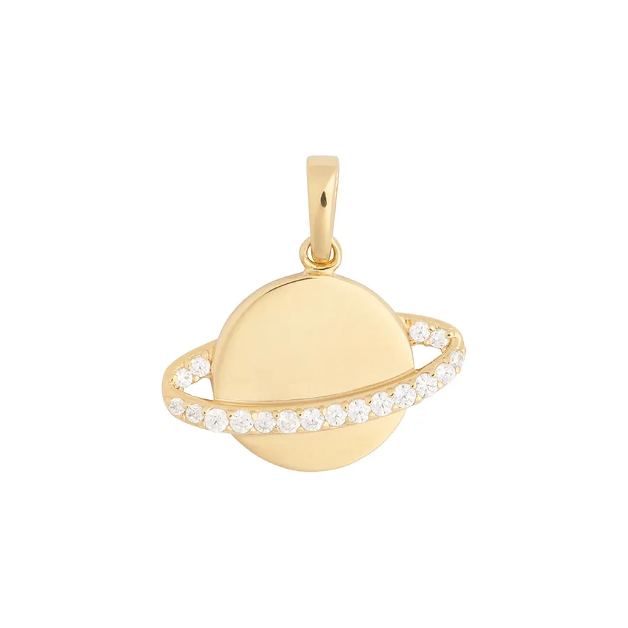 Jupiter Pave 14K Gold Vermeil Pendant