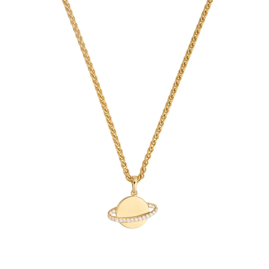 Jupiter Pave 14K Gold Vermeil Pendant