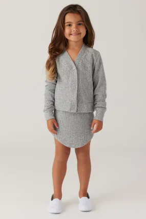 Kids Thermal Cardigan - Heather