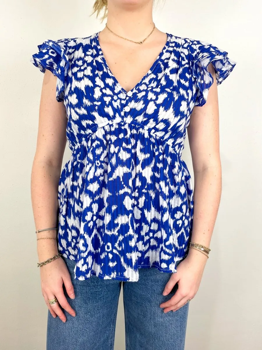 Kira Top in Bluing