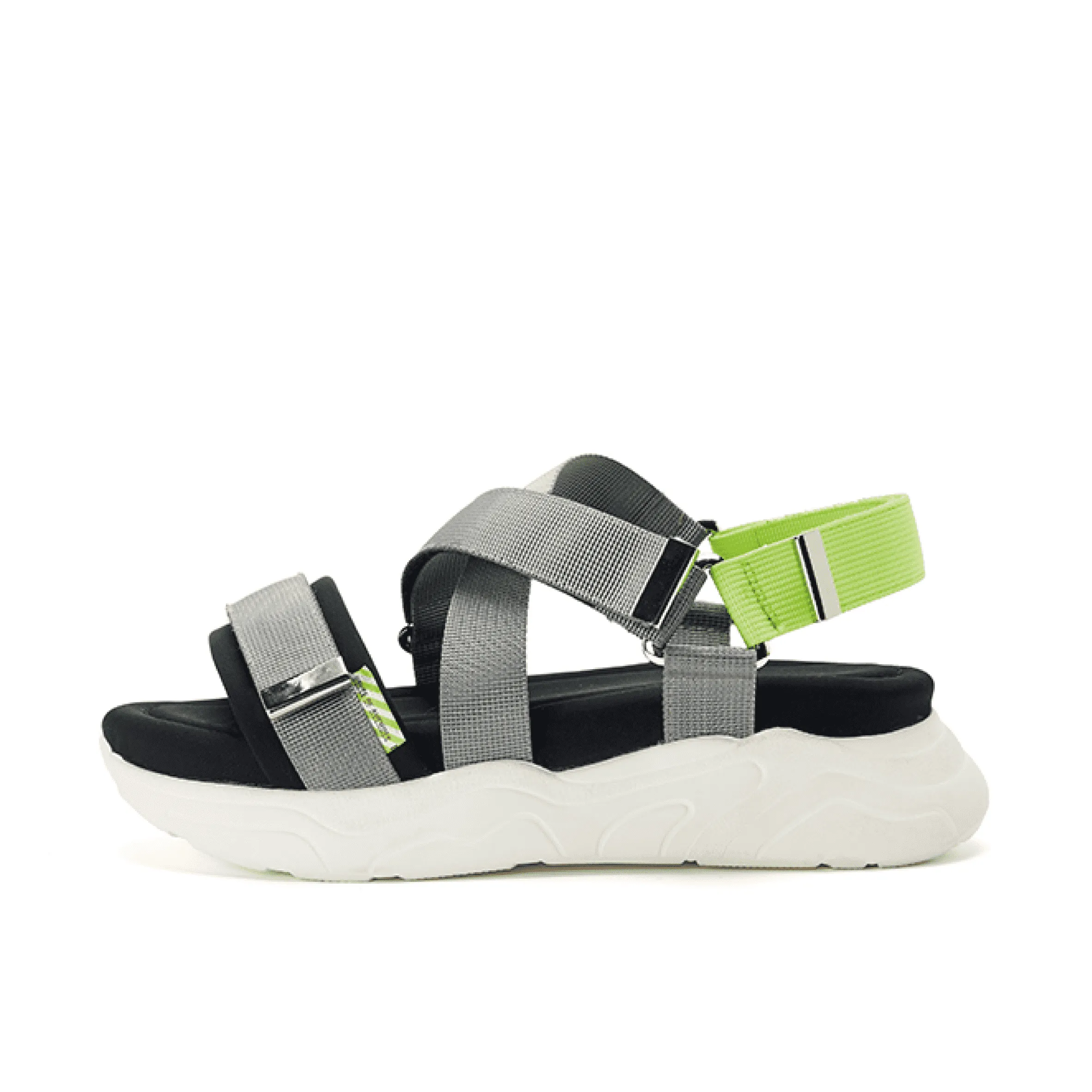 Ladies Cross Strap Sporty Sandal 5328 Grey