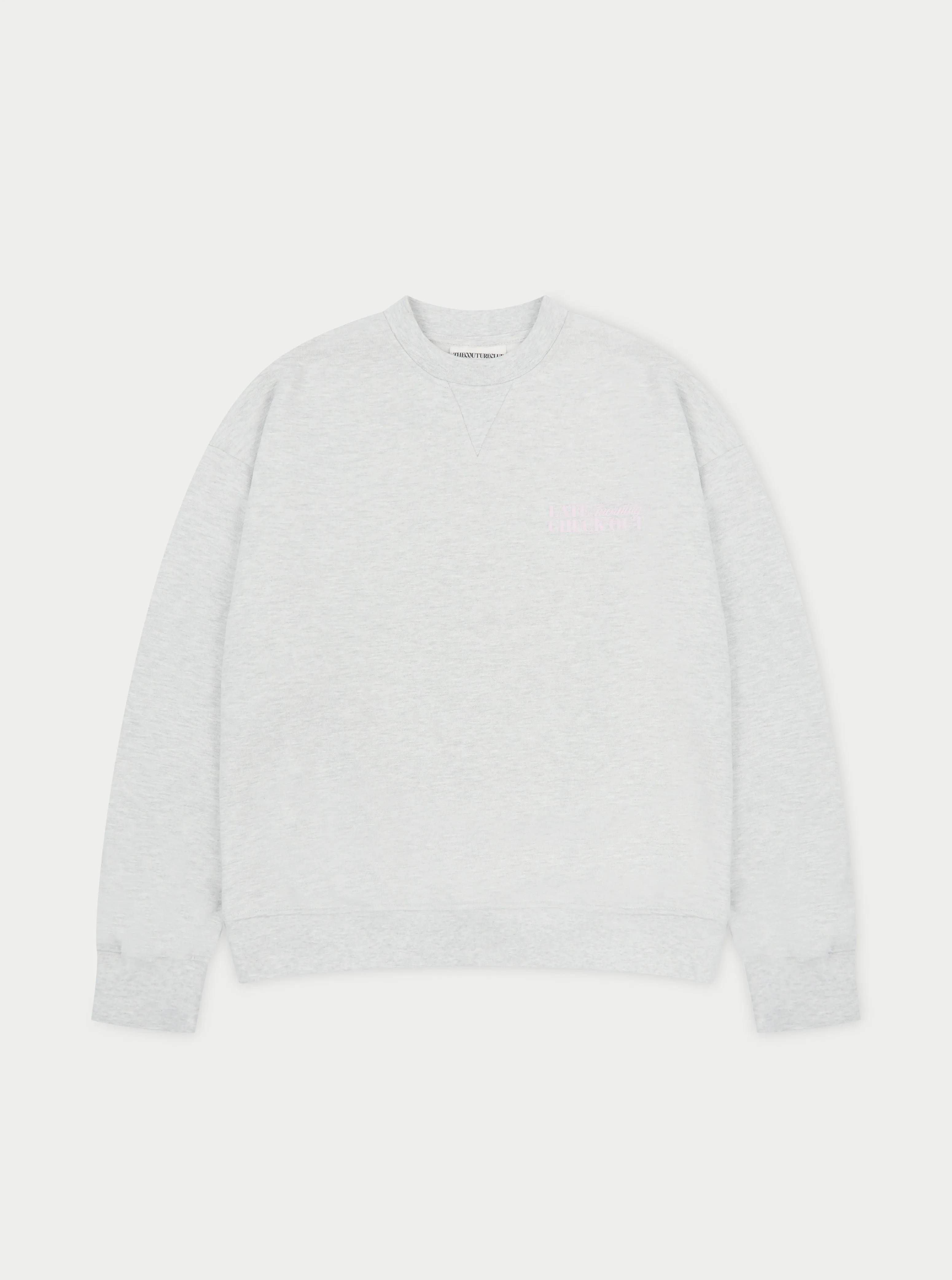 LATE CHECKOUT SWEATSHIRT - GREY MARL