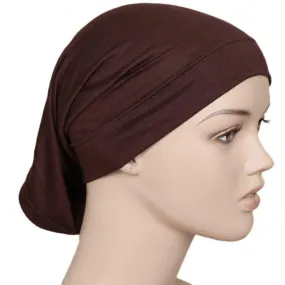 Lightweight Cotton Hijab Cap - Wenge