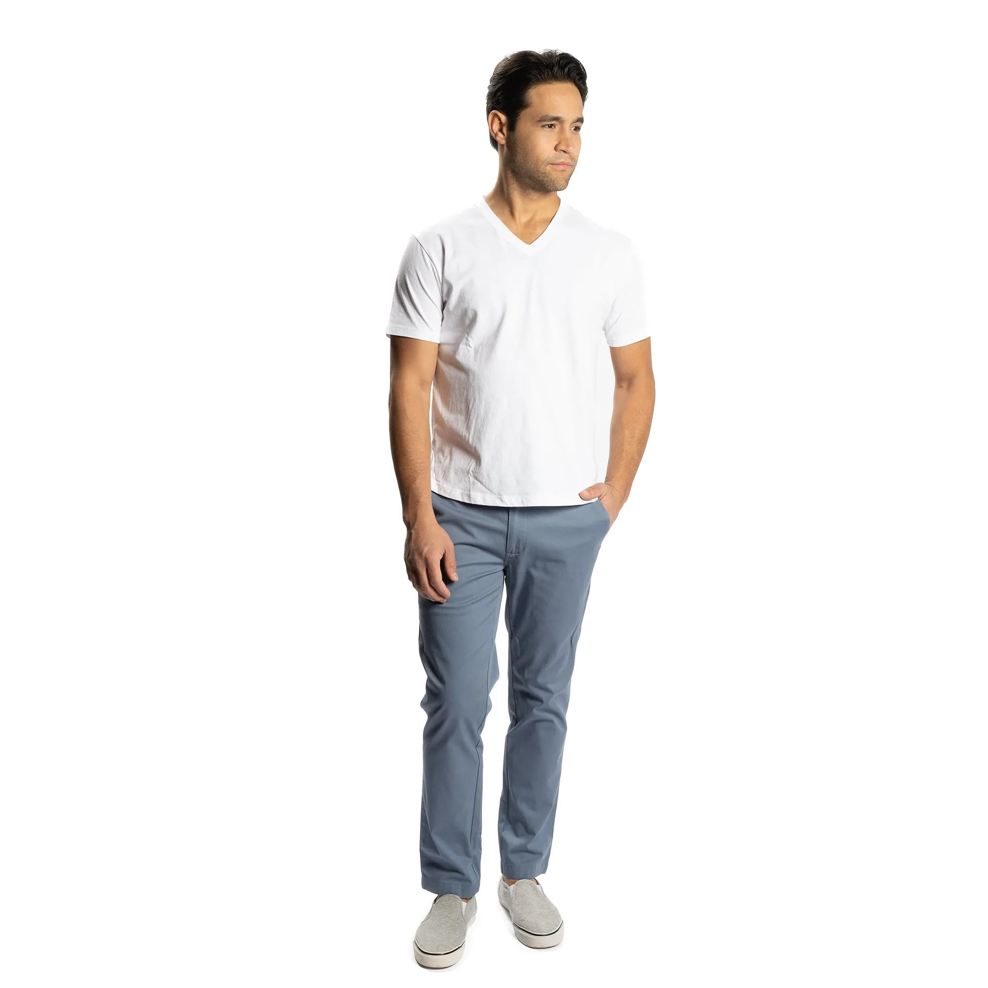 Lightweight Stretch Chinos Slim Fit - Slate