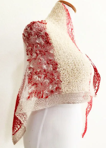 Lipstick and powder shawl