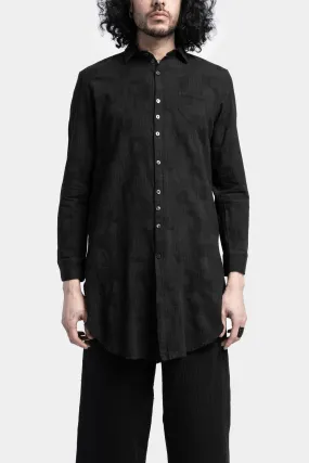 Long lightweight jacquard shirt