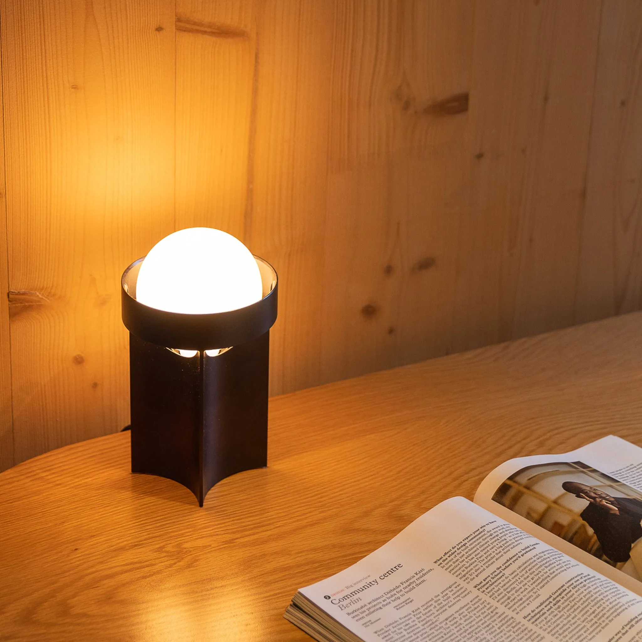 Loop Table Lamp in Dark Grey   Sphere III