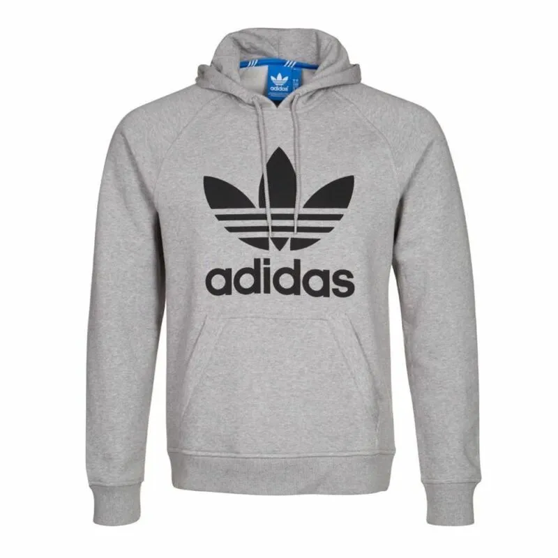 Mens Adidas Originals Mens Trefoil Fleece Hoodie Top Hooded Sweatshirt S_M_L_XL