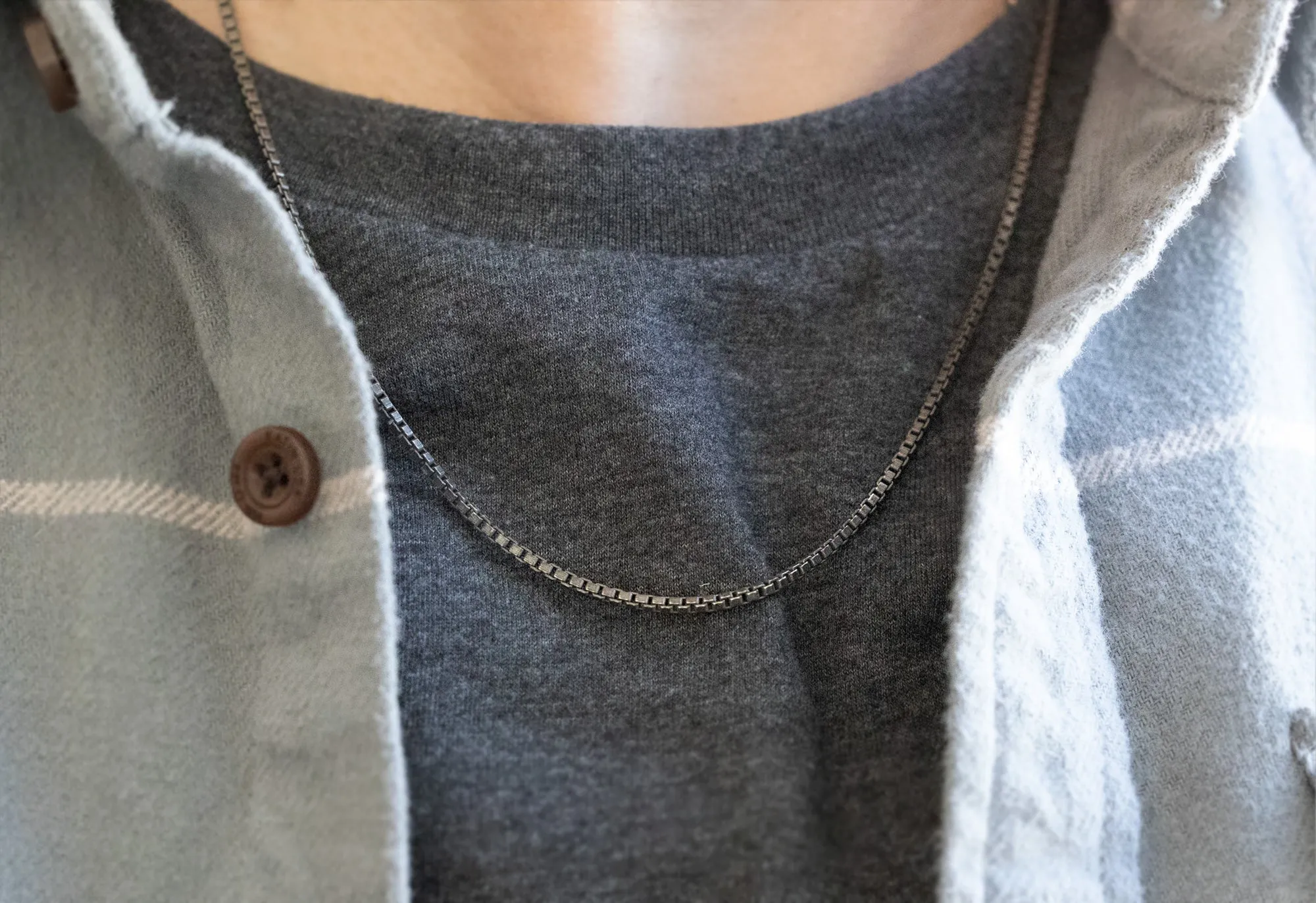 Men's Box Chain Necklace