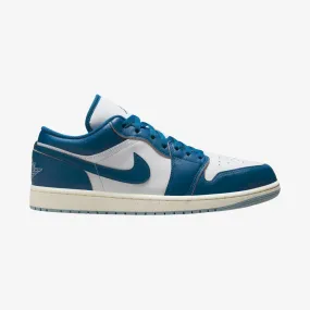 mens jordan 1 low se (white/industrial blue)