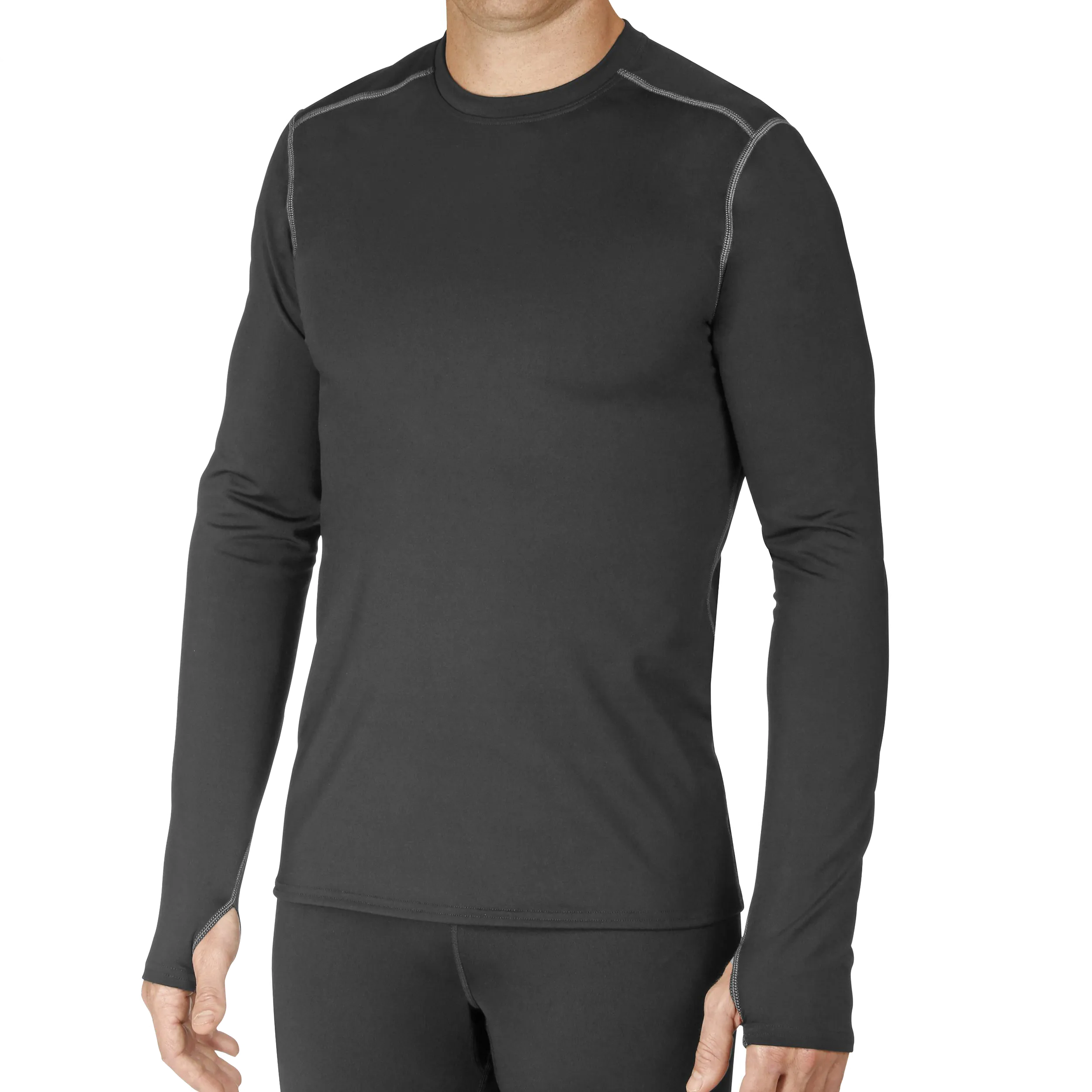 Men's Micro-Elite Chamois Crewneck - Black