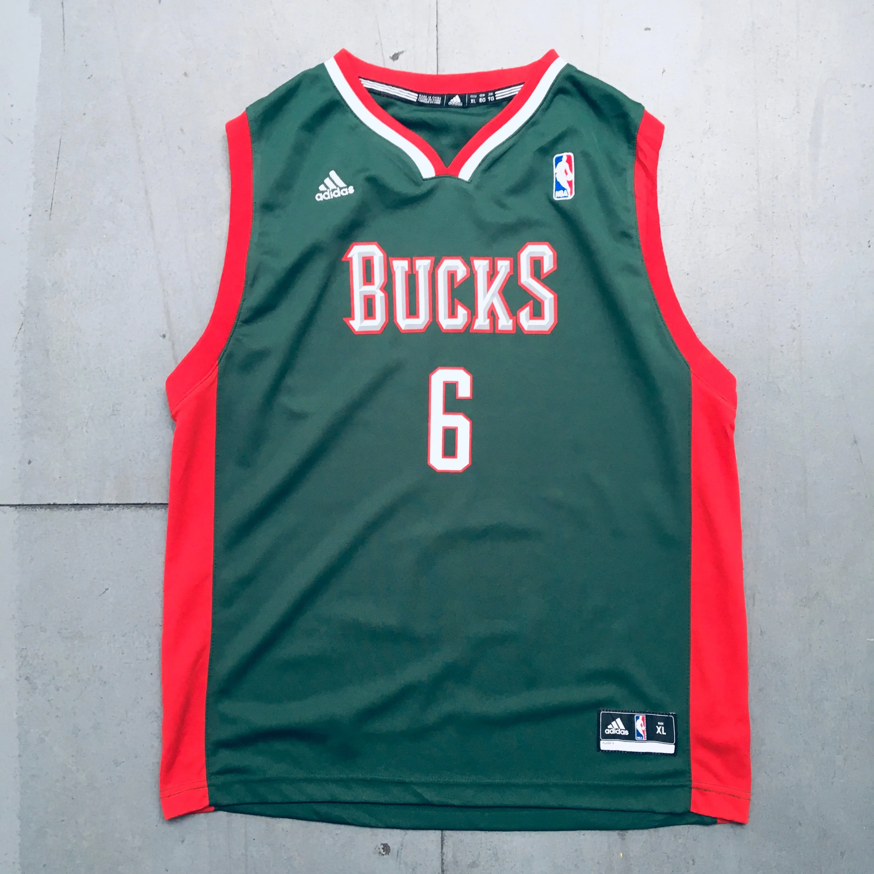 Milwaukee Bucks: Andrew Bogut 2006/07 Green Adidas Jersey (S/M)