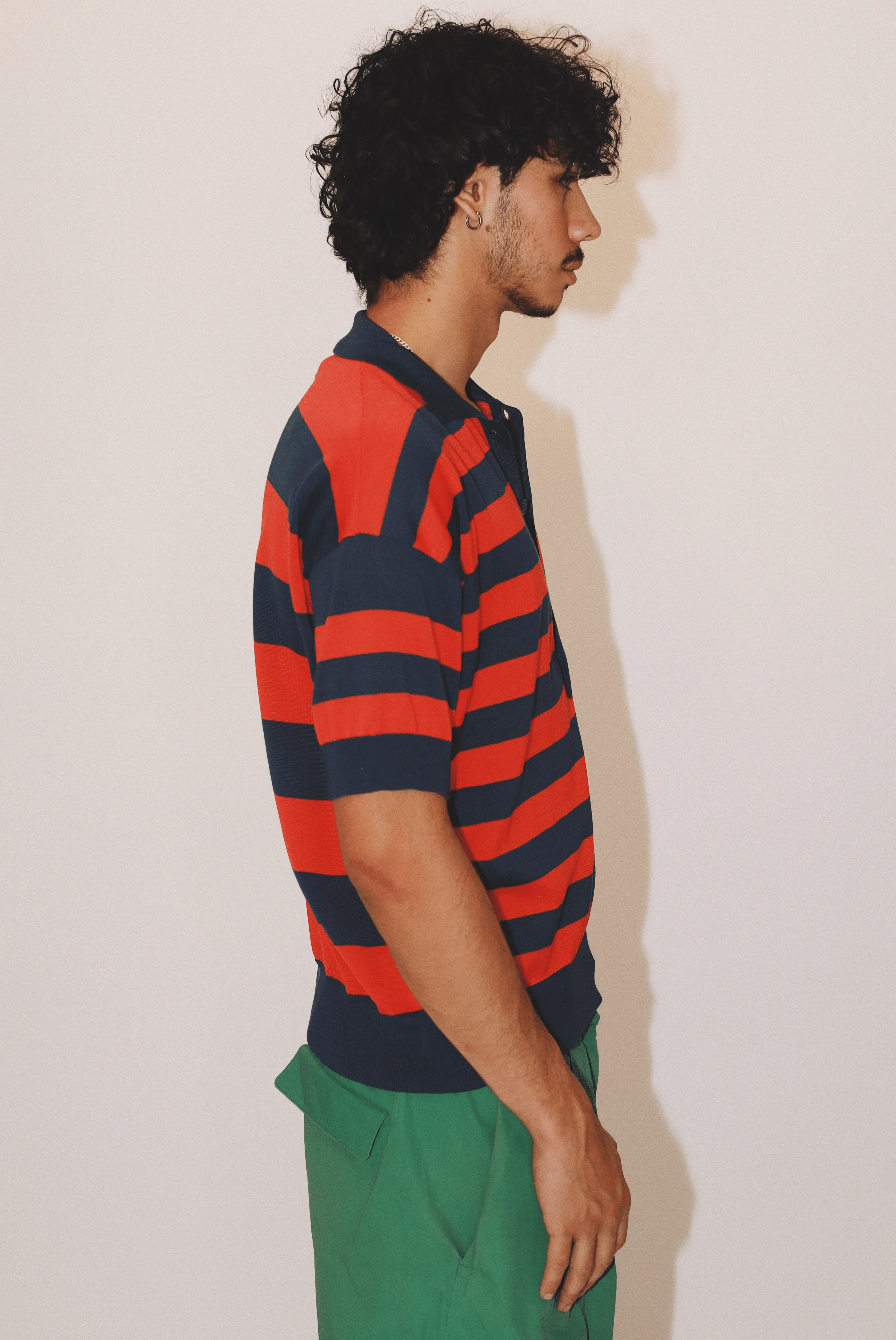 Orlando Striped Polo in Organic Cotton